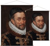 Portret van Willem I, prins van Oranje, Adriaen Thomasz. Key - Foto op Textielposter - 45 x 60 cm