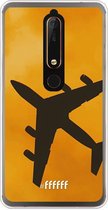 Nokia 6 (2018) Hoesje Transparant TPU Case - Aeroplane #ffffff