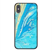 iPhone Xs Hoesje TPU Case - Endless Azure #ffffff