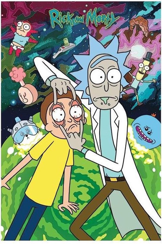 Hole in the Wall Rick and Morty Maxi Poster -Watch (Diversen) Nieuw