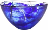 Kosta Boda Contrast schaal blauw - 23cm