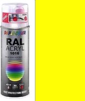 Dupli-Color acryllak hoogglans RAL 1016 zwavelgeel - 400 ml.
