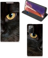 Beschermhoesje Geschikt voor Samsung Galaxy Note20 Telefoonhoesje Zwarte Kat
