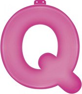funtext letter Q roze