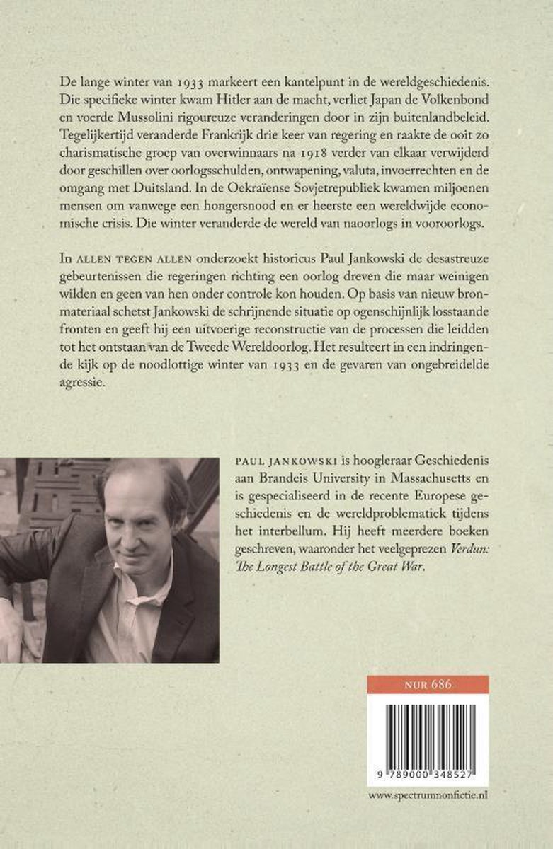 Allen tegen allen - back cover