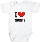 Baby rompertje I love Mommy | Korte mouw 50/56 wit