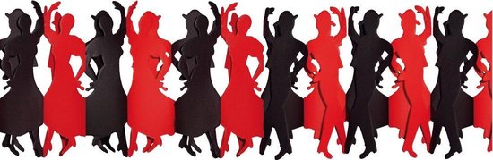 Feest slinger spanje thema flamenco dansers - paier - 300 cm - brandvertragend