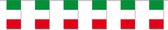 Guirlande en papier Italie 4 mètres - Drapeau italien - Articles de fête des supporters - Décoration / décoration champêtre