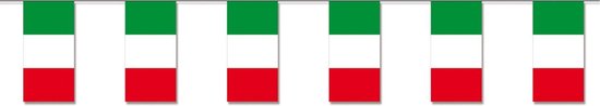 Papieren slinger Italie 4 meter - Italiaanse vlaggetjes - Supporters  feestartikelen -... | bol.com