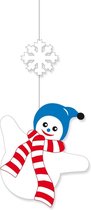 Decoratie hanger sneeuwpop