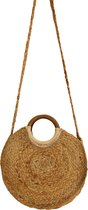 Jute tas - ronde strandtas - festivaltas - 30 cm - handgemaakte tas - Es Vedra