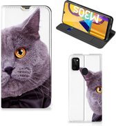 Flipcover Samsung Galaxy M21 Phone case Cat