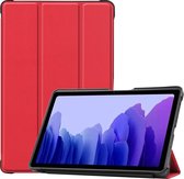 Tablet Hoes geschikt voor Samsung Galaxy Tab A7 (2020) - Book Case met TPU cover - Rood