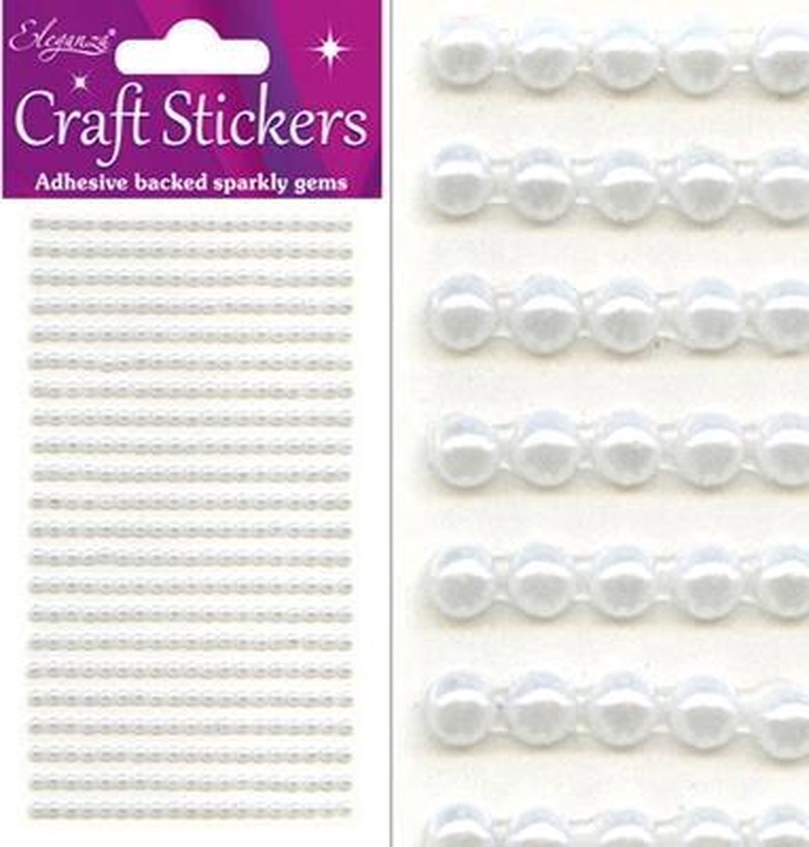 Oaktree - Stickers Pareltjes Wit (per vel) 3mm