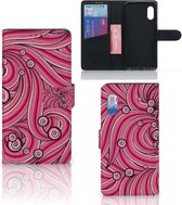 Hoesje ontwerpen Geschikt voor Samsung Xcover Pro GSM Hoesje Swirl Pink