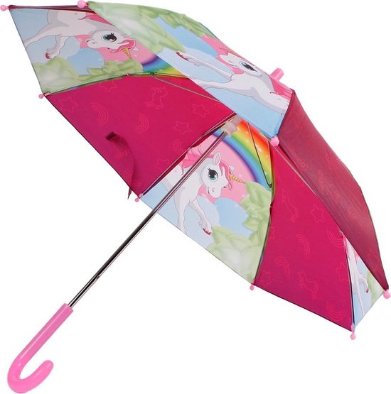 Unicorn Paraplu Unicorn Meisjes 70 Cm Polyester Roze