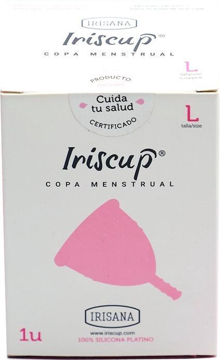 Iriscup menstrual cup large pink.