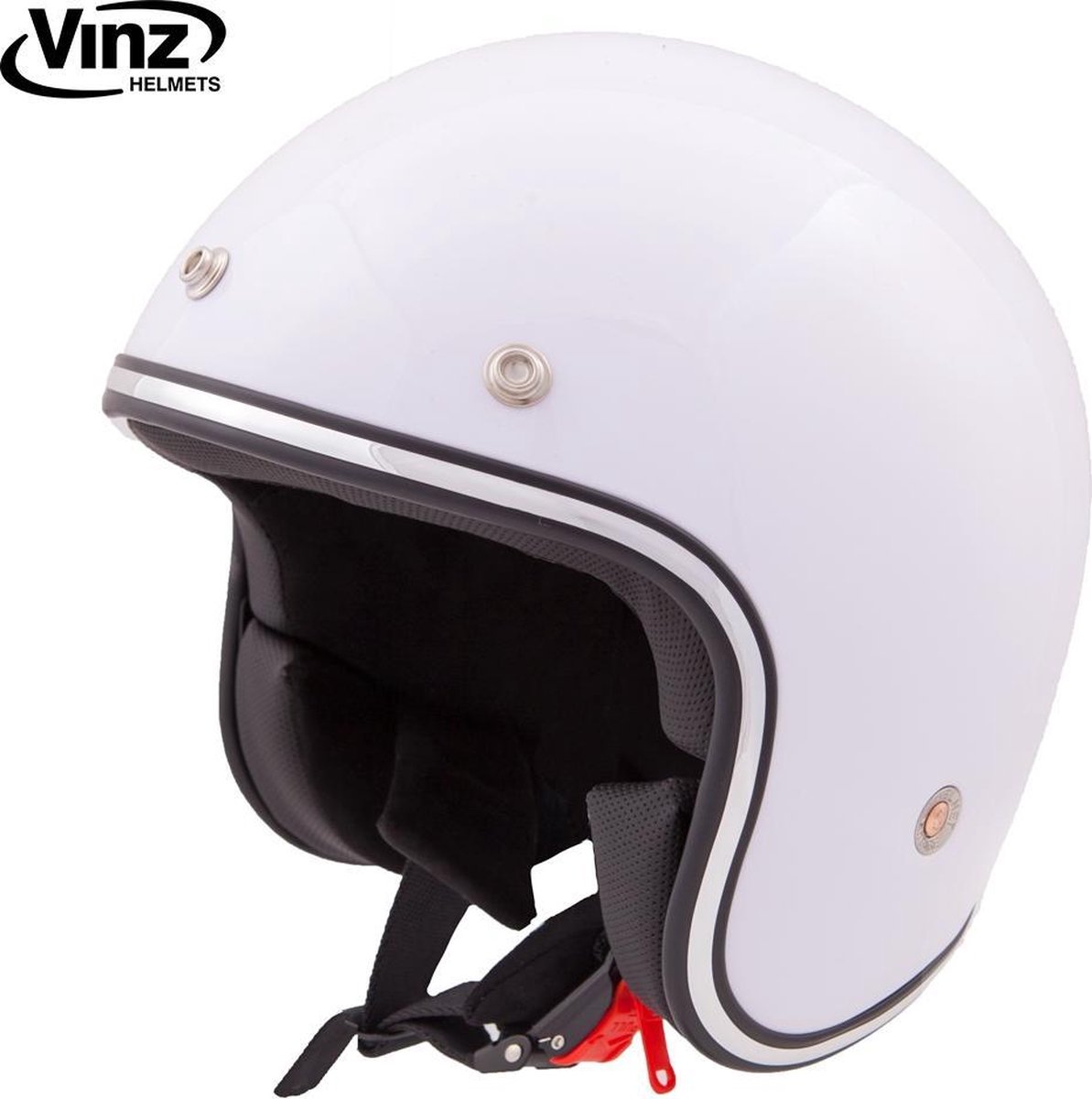 BOSERMEM Motorhelm met veiligheidsbril, DOT/ECE-goedgekeurd, jethelm, scooterhelm, bromfiets, chopper, vintage (lichtwit, maat XL, 61-62 cm BOSERMEM Motorhelm met veiligheidsbril, DOT/ECE-goedgekeurd, jethelm, scooterhelm, bromfiets, chopper, vintage (lichtwit, maat XL, 61-62 cm