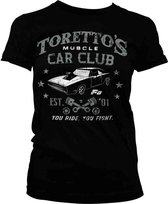 The Fast And The Furious Dames Tshirt -2XL- Toretto's Muscle Car Club Zwart