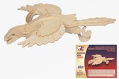 Houten dieren 3D puzzel Archaeopteryx dinosaurus vogel - Speelgoed bouwpakket 28 x 23 x 9,5 cm