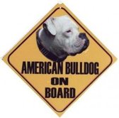 Autobordje Amerikaanse Bulldog Zijaanzicht