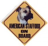 Autobordje Amerikaanse Stafford bruin