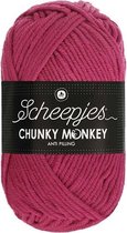 Scheepjes Chunky Monkey 100g - 1827 Deep Fuchsia - Roze
