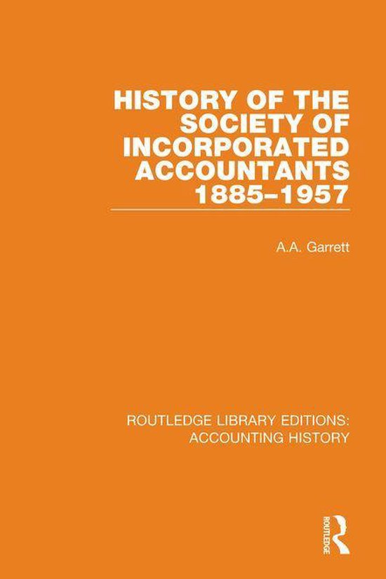 Routledge Library Editions: Accounting History - History of  ... - cover
