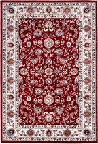 Klassiek laagpolig vloerkleed Isfahan - Rood - Ornament - 160x230 cm