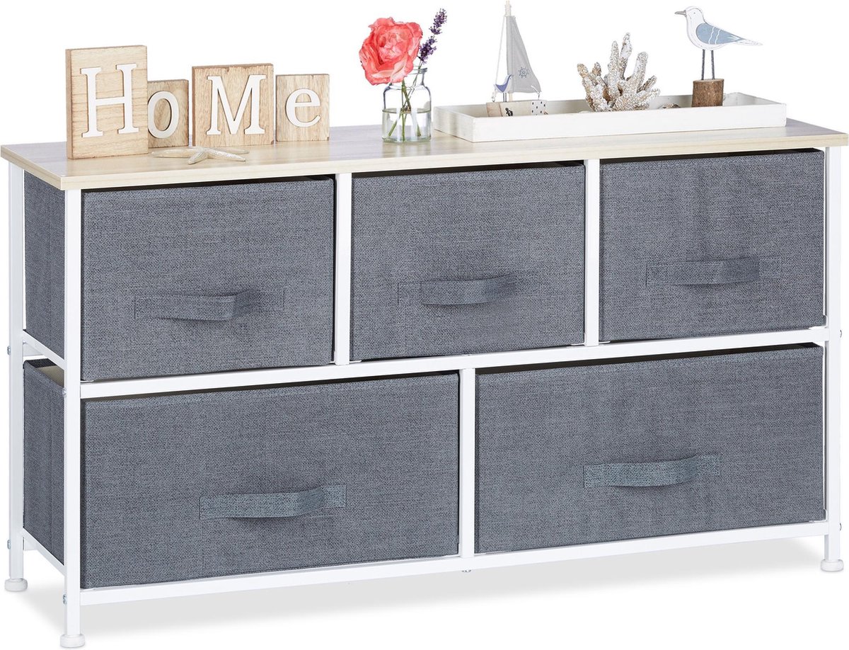 Astigarraga Mini 6C Beige Houten Ladekast 40 x 20 x 28 cm