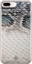 iPhone 8 Plus/7 Plus hoesje siliconen - Oh my snake | Apple iPhone 8 Plus case | TPU backcover transparant