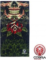 Bandana Skull Green | Stretch | 140gsm anti-UV Polyester | 25 x 50cm