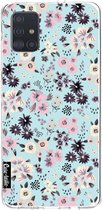 Casetastic Samsung Galaxy A51 (2020) Hoesje - Softcover Hoesje met Design - Flowers Pastel Print
