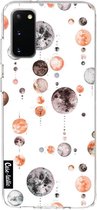 Casetastic Samsung Galaxy S20 4G/5G Hoesje - Softcover Hoesje met Design - Moon Phases Print