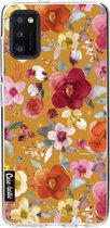 Casetastic Samsung Galaxy A41 (2020) Hoesje - Softcover Hoesje met Design - Flowers Mustard Print