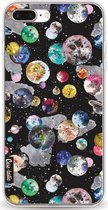 Casetastic Apple iPhone 7 Plus / iPhone 8 Plus Hoesje - Softcover Hoesje met Design - Cosmic Black Print