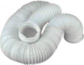 Flexibele slang afvoerslang pvc wit luchtafvoer - 15mtr - diameter 120mm luchtslang