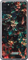 Samsung Galaxy A21s Hoesje Transparant TPU Case - Ornament #ffffff