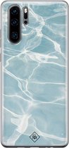 Huawei P30 Pro hoesje siliconen - Oceaan | Huawei P30 Pro case | blauw | TPU backcover transparant