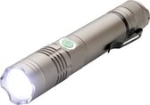Xd Collection Zaklamp Led Oplaadbaar 14,2 Cm Aluminium Grijs