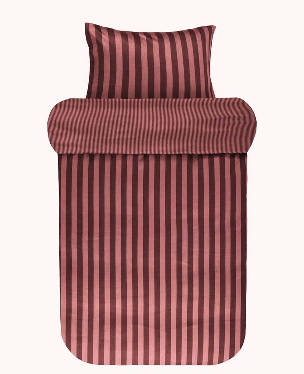 Marc O'Polo Classic Stripe Dekbedovertrek Warm earth - Lits-Jumeaux XL – 260x200/220 cm