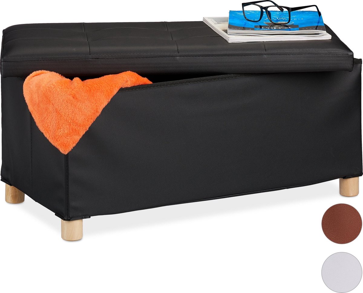 Atmosphera Storage Poef/hocker - Opvouwbaar - Dennengroen - 38x38 cm | Leen Bakker