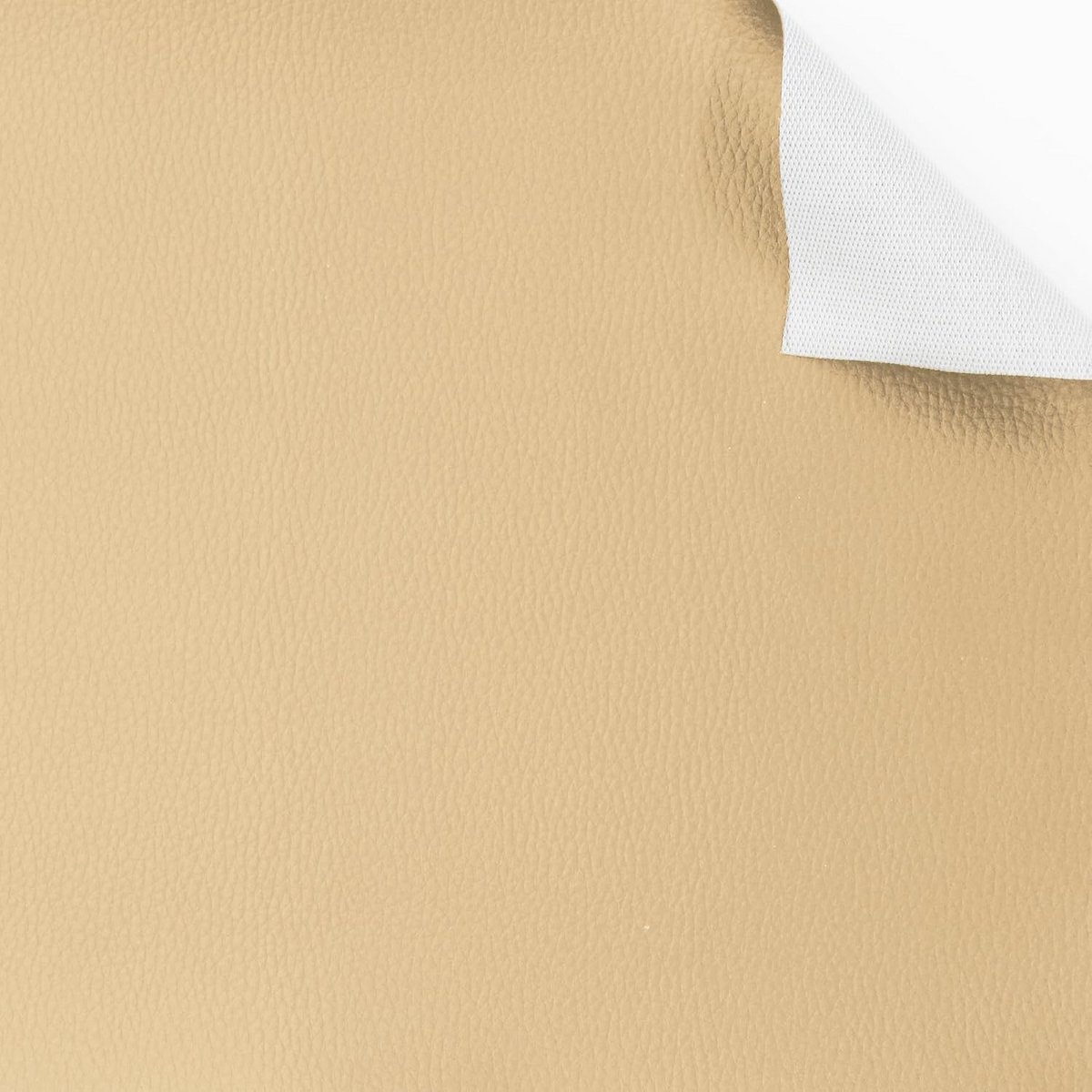 Zacht Kunstleer Stof voor Meubelstoffering, Kussens en Hobbyprojecten (Licht Beige)