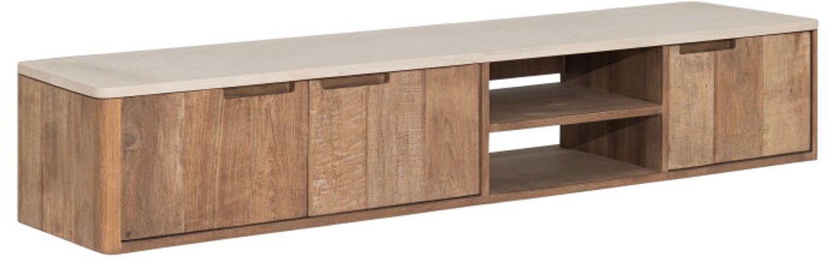 DTP Home Bliss tv-meubel Mortex en teakhout – 170x35x30 cm
