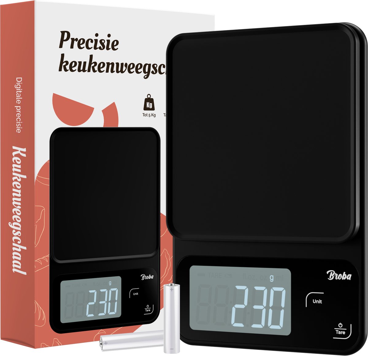 Keukenweegschaal Digitaal Precisie Weegschaal Keuken - Koffi