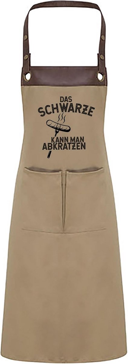 BBQ Schort met Grappige Spreuk en Personalisatie Optie - Uniseks