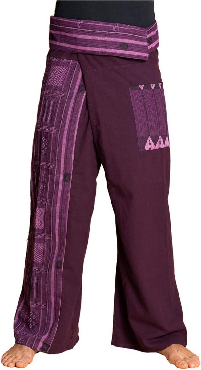 Unisex Vissersbroek van 100% Katoen - Comfortabele Wijdvallende Broek voor Yoga en Vrije Tijd