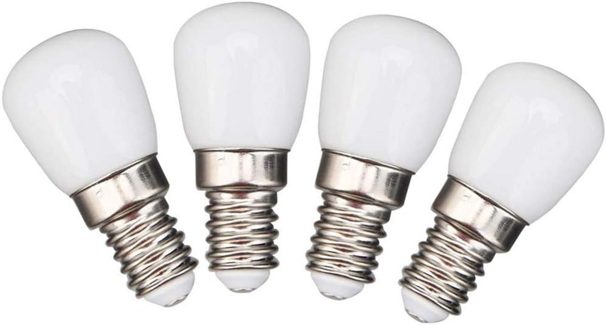 4-delige E14 LED Koelkastlamp 3W Warm Wit voor Verlichting en Kleine Fittingen