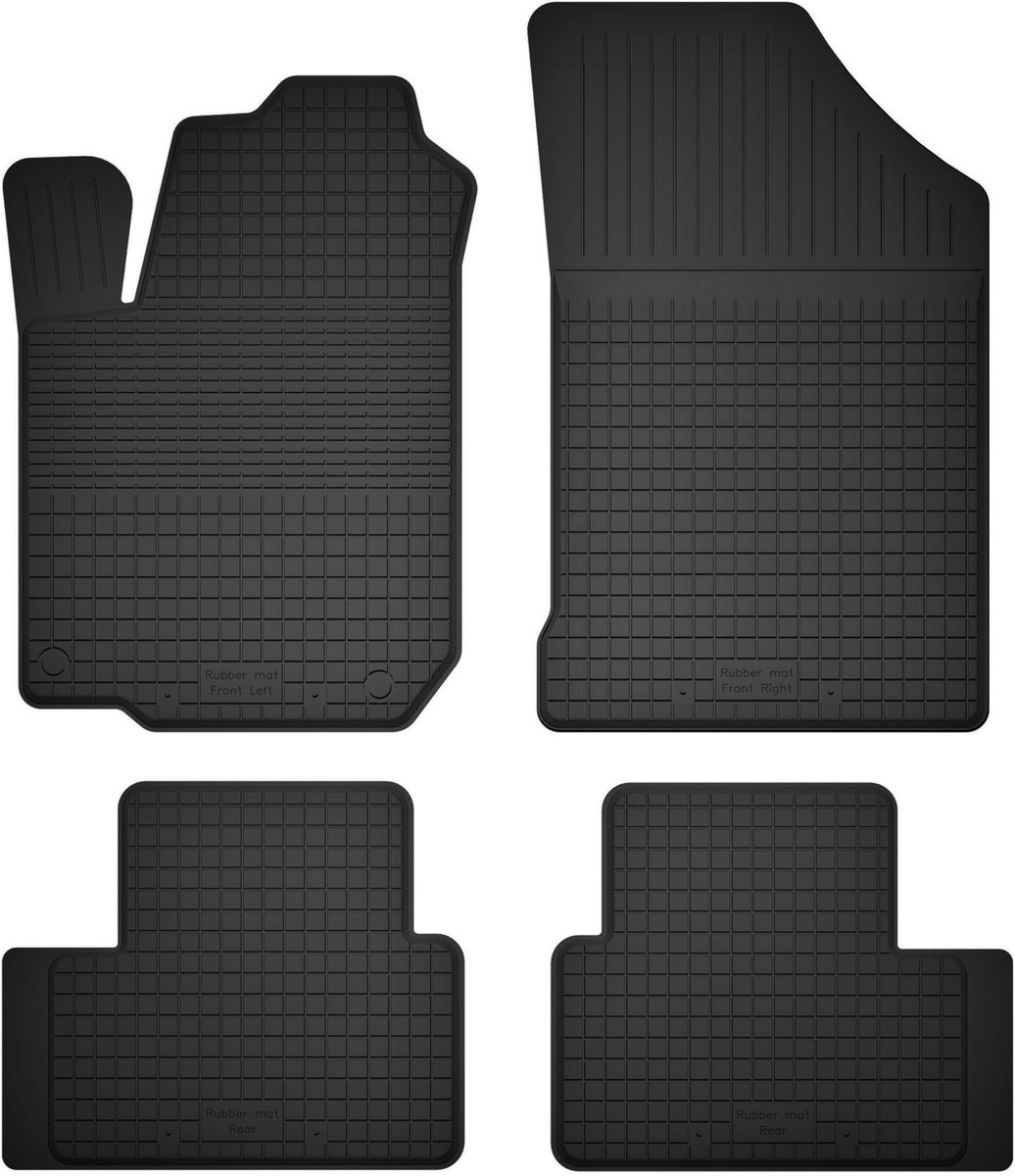 Wielganizator BasicProtect - Rubber Automatten Set - 4 Stuks - Compatibel met Dacia Sandero III - Weerbestendig