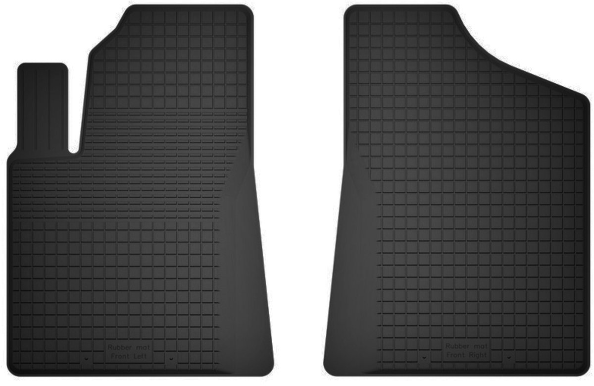 Wielganizator - Serie BasicProtect - Rubber Automatten - Fiat Cinquecento Hatchback - Antislip - Weerbestendig